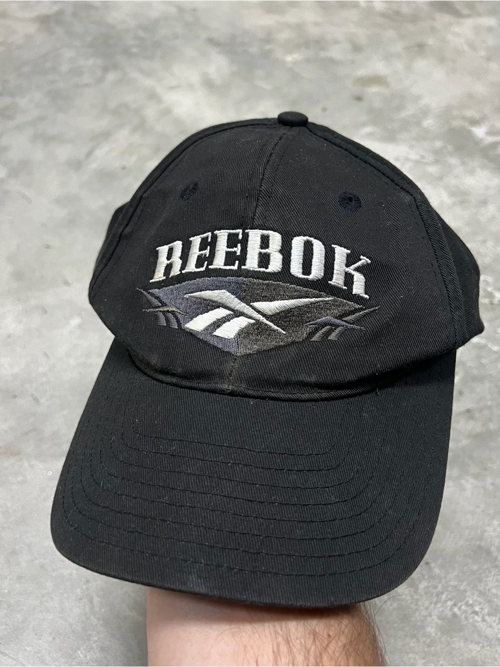 Vintage Reebok Classic Snapback Hat 90's Spellout Cap Sports - RARE Find